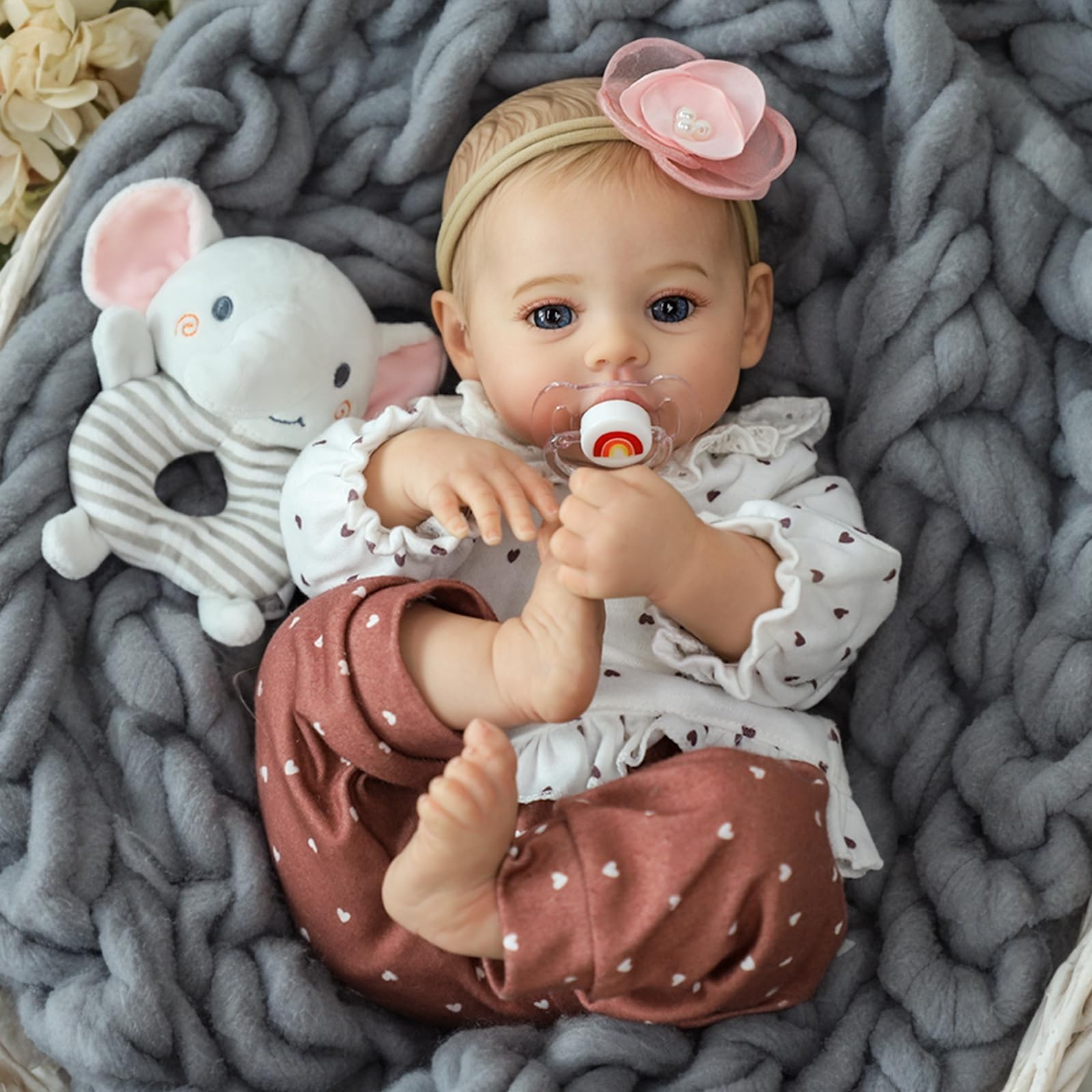 Reborn Baby Dolls 18 Inch Realistic Baby Doll Girl, Real Life Baby Dolls wit…