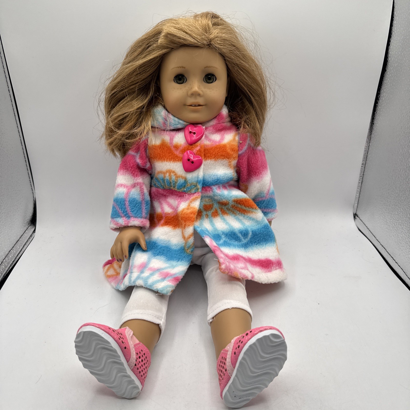 American Girl Doll Just Like You 24 18” Doll 2008 Wavy Blond Hair Green Eyes