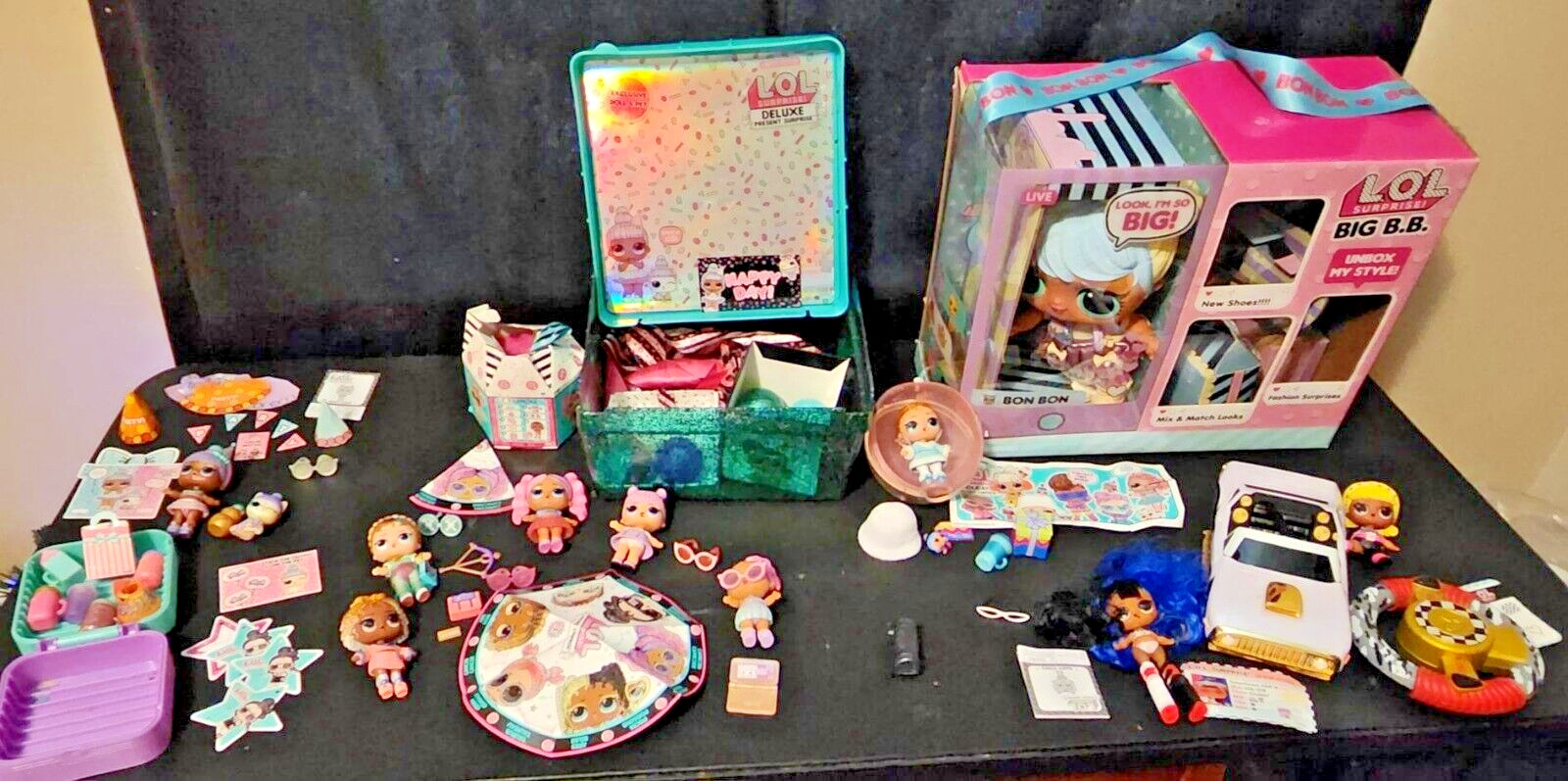 LOL surprise dolls LG used lot- several sets+ big BB + RC Wheelz included