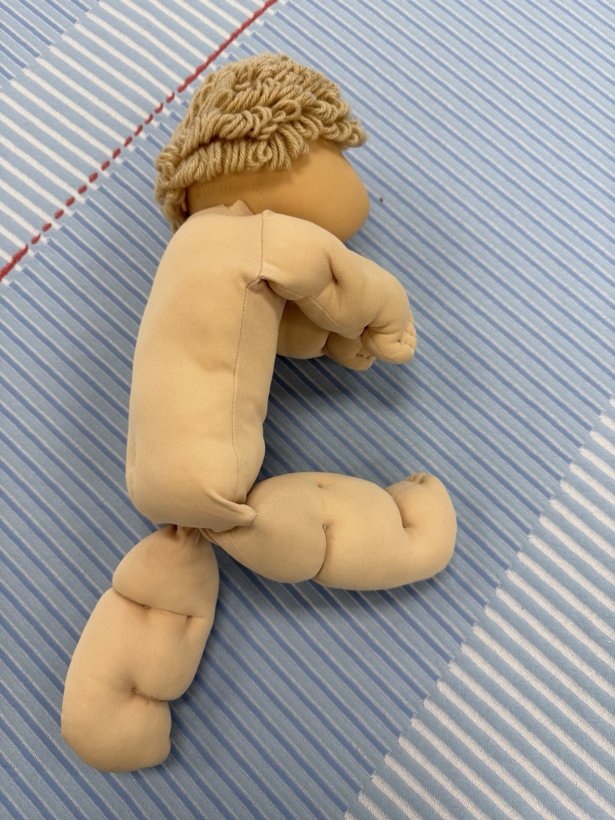 Cabbage Patch Kids Doll Tsukuda Boy Brown Eyes Tan Hair Teddy Bear Outfit