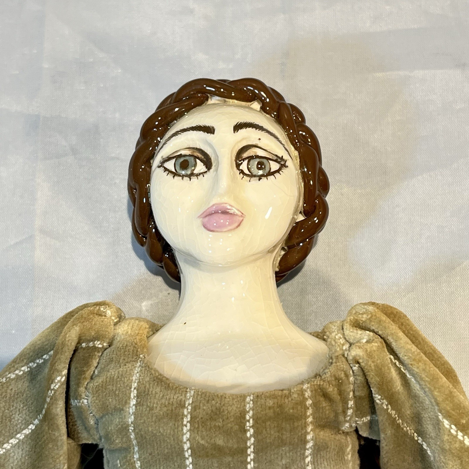 Haan Endred 1973 Studio Art Ceramic Doll Vintage OOAK Handcrafted Figure Signed