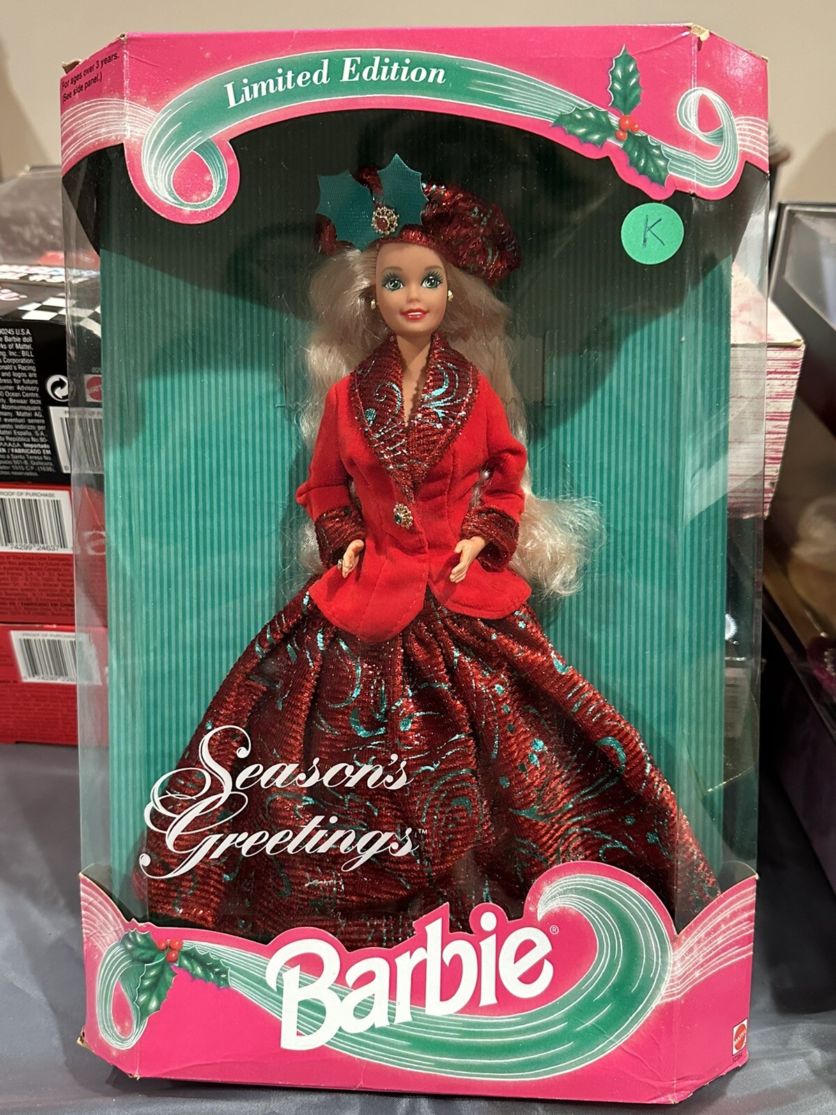 Mattel Barbie Season’s Greetings Limited Edition Barbie Doll 1994