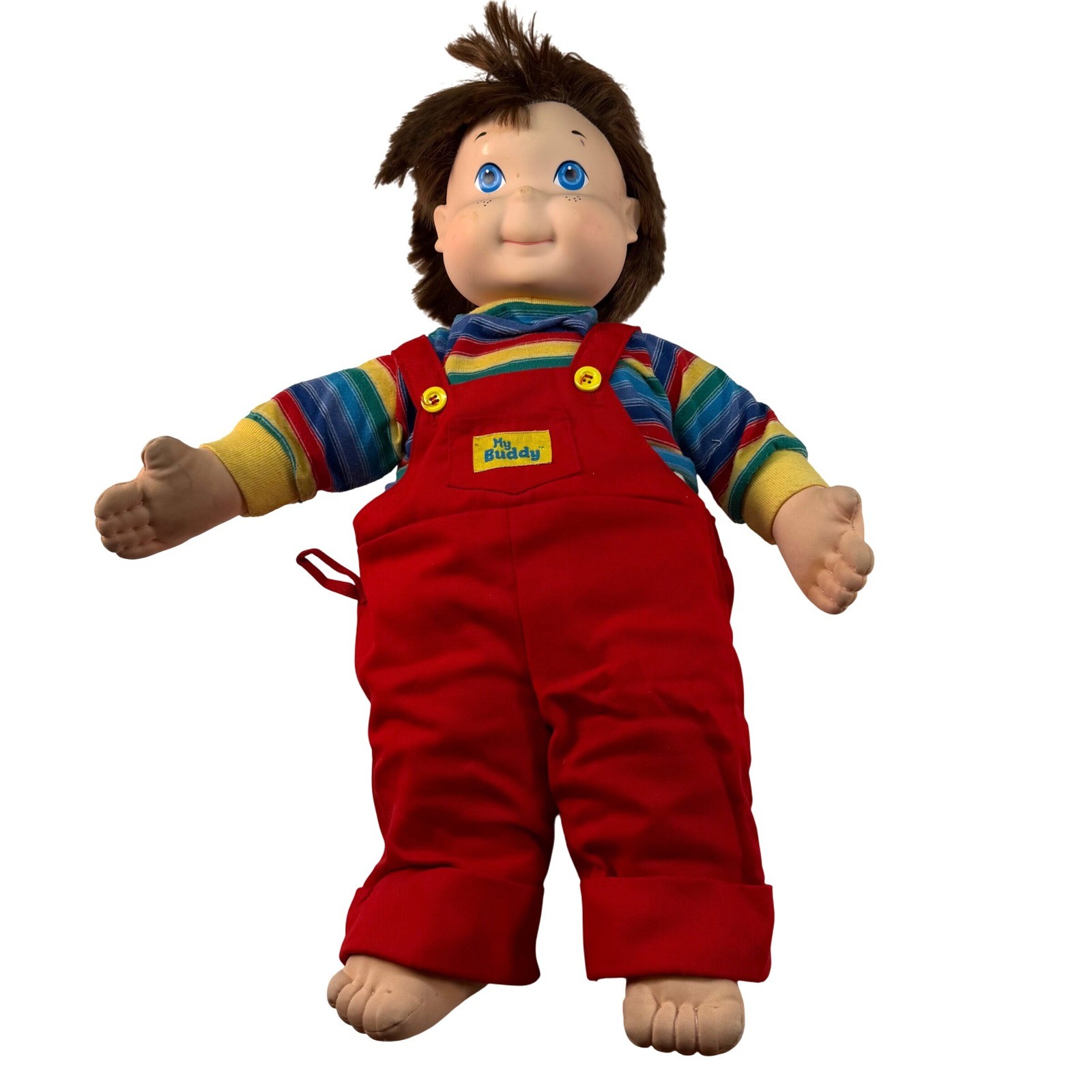 My Buddy Doll Playskool Vintage 1980s Red Overalls 21 Inch Collectible Toy