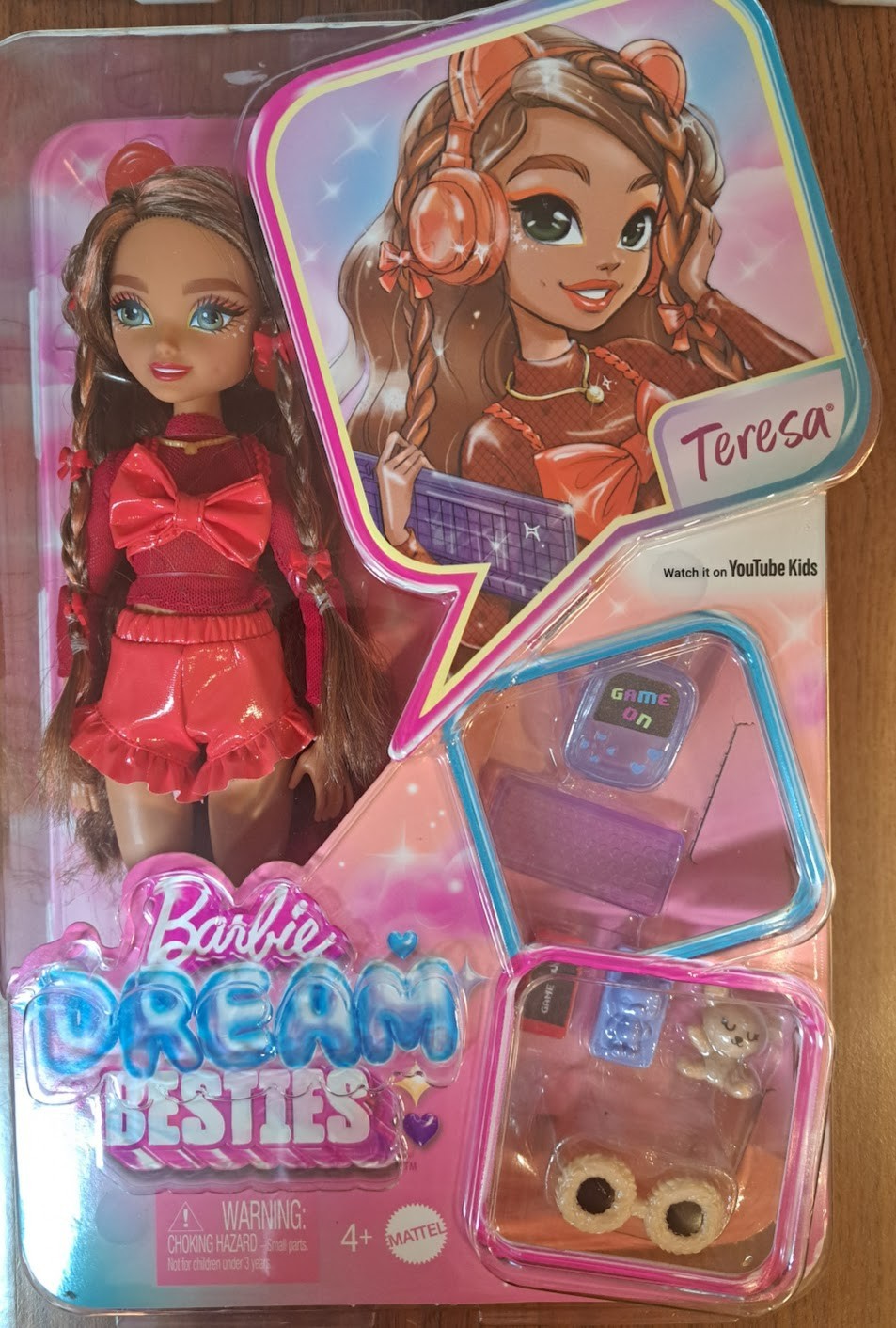 Barbie Dream Besties Teresa Fashion Doll w Video Game Themed NEW IN BOX