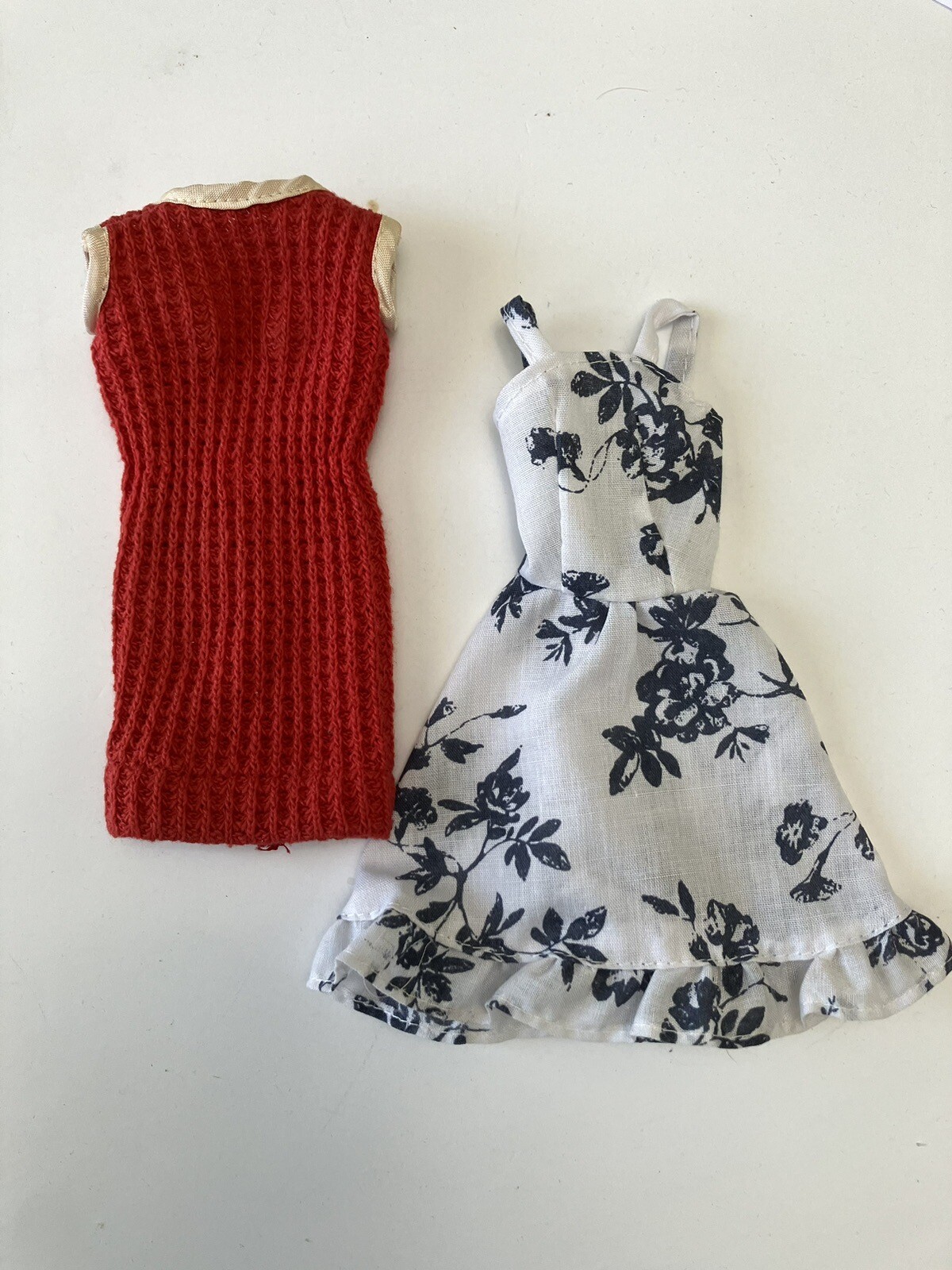 Tressy Mary Makeup Doll Original Red Waffle Dress / Plus Homemade Sundress