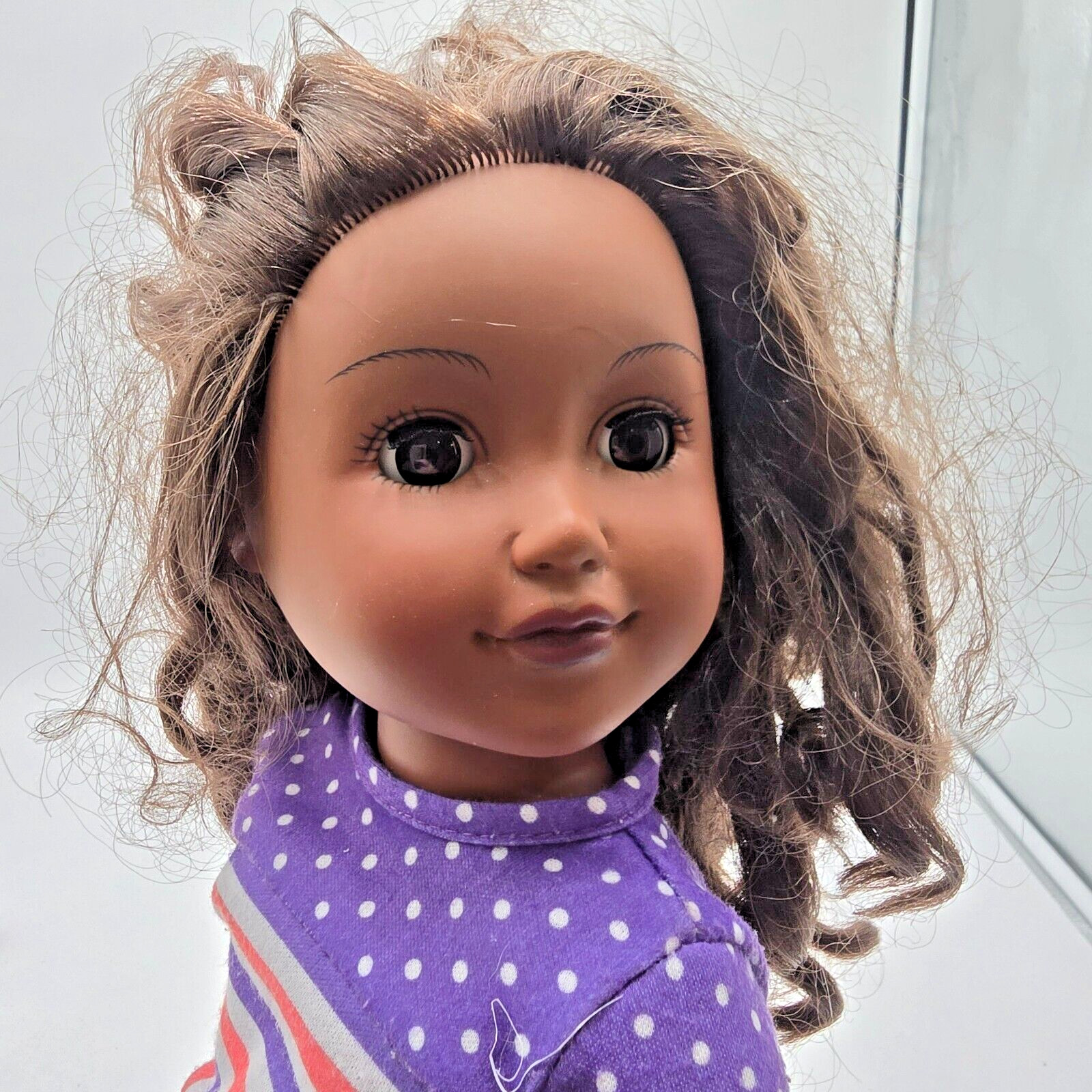 My Life As Aaliyah Poseable Doll 18″ Eyes Open Close Medium Brown Complexion