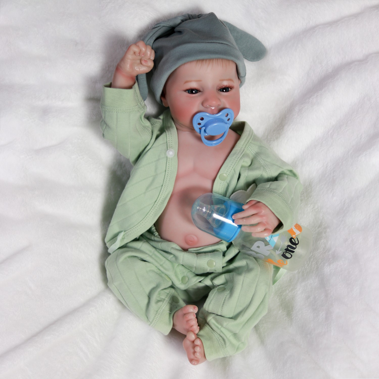 Realistic Reborn Dolls Twins Vinyl Silicone Waterproof Newborn Baby Boy&Girl Toy