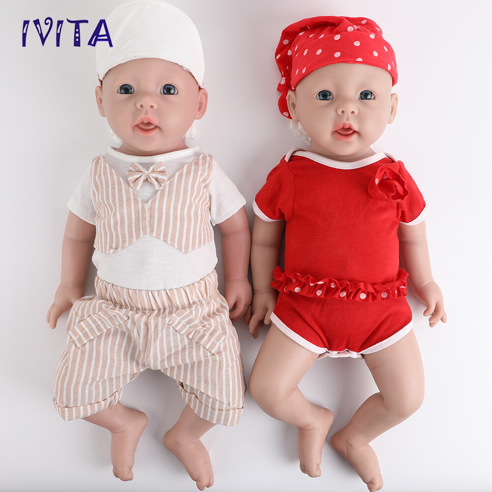 21” Adorable Big Boy&Girl Full Silicone Doll Reborn Baby Lifelike Newborn Doll