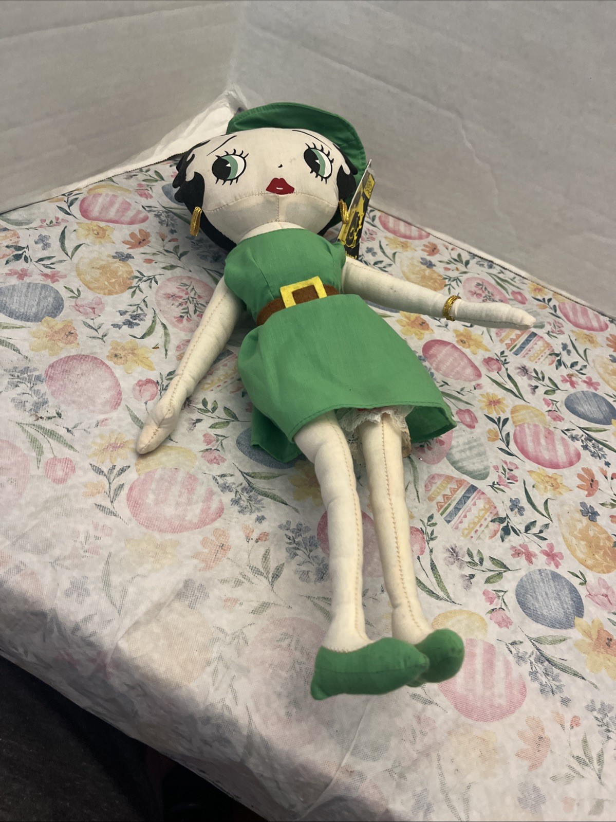 Vintage 1999 King Feature Syndicate BETTY BOOP Dressed As PETER PAN Plush Doll