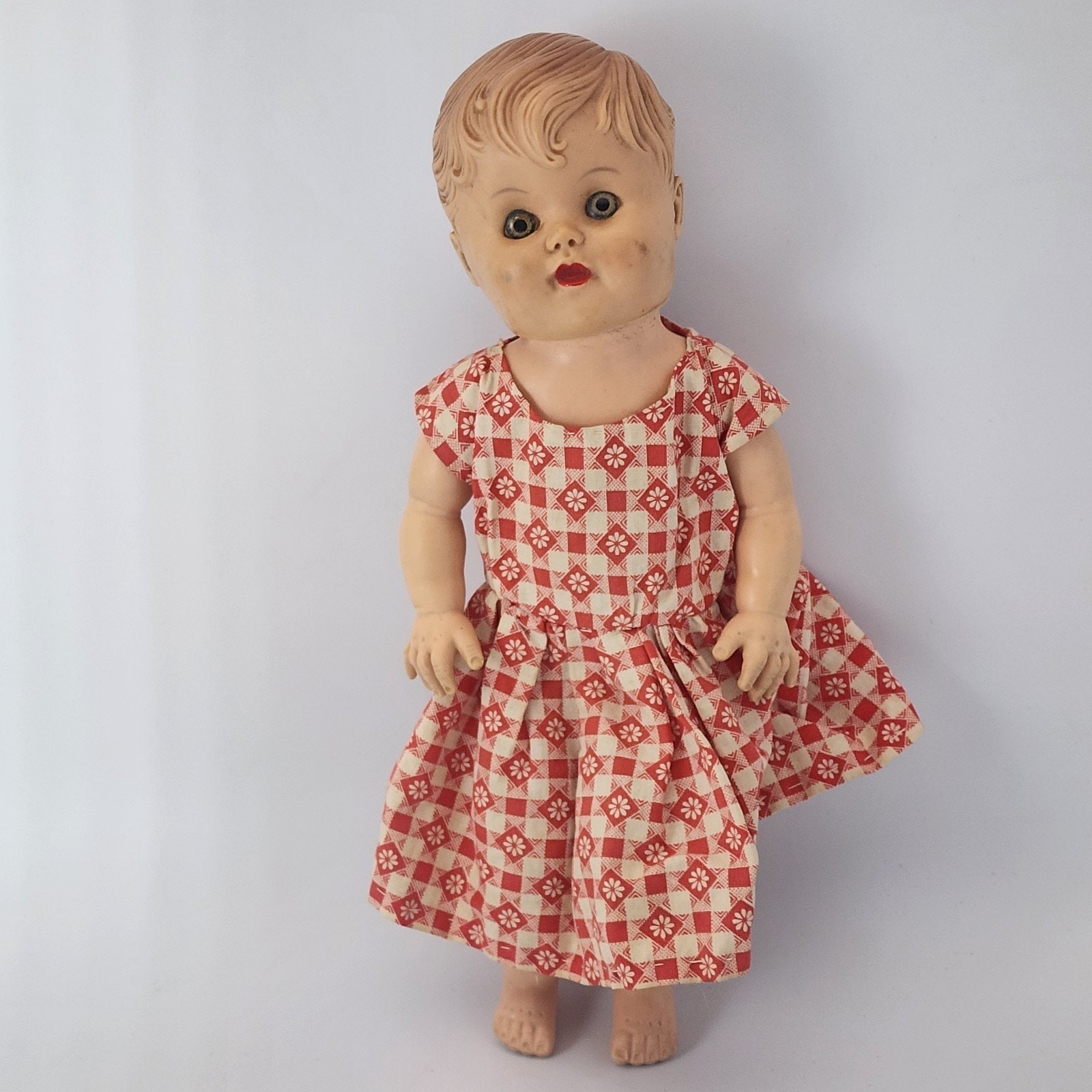 Vintage Baby Doll Rubber Vinyl Body 11″