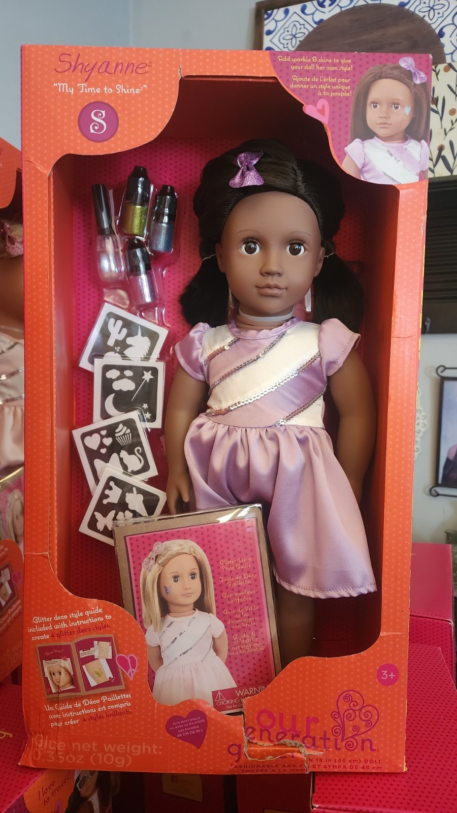 *OUR GENERATION 18″ SHYANNE Doll w/accessories. CUTE! Brand New in Box!