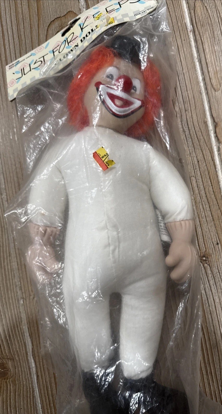 Just for Keeps 13″ Clown DOLL ORANGE HAIR BDB 1026