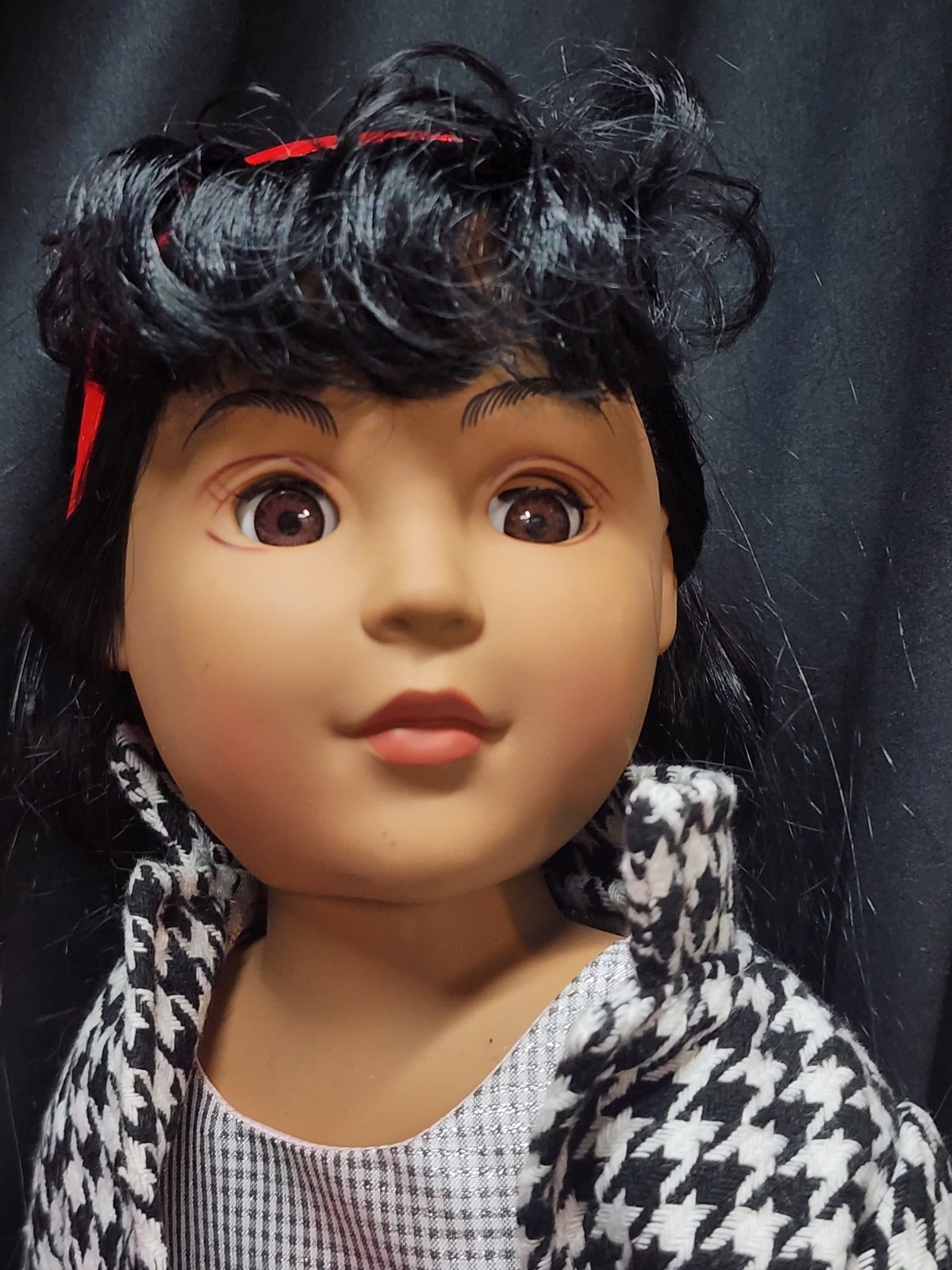 vintage Vinyl Doll Blonde And Hispanic Or African American Doll 18″ TWO PCS