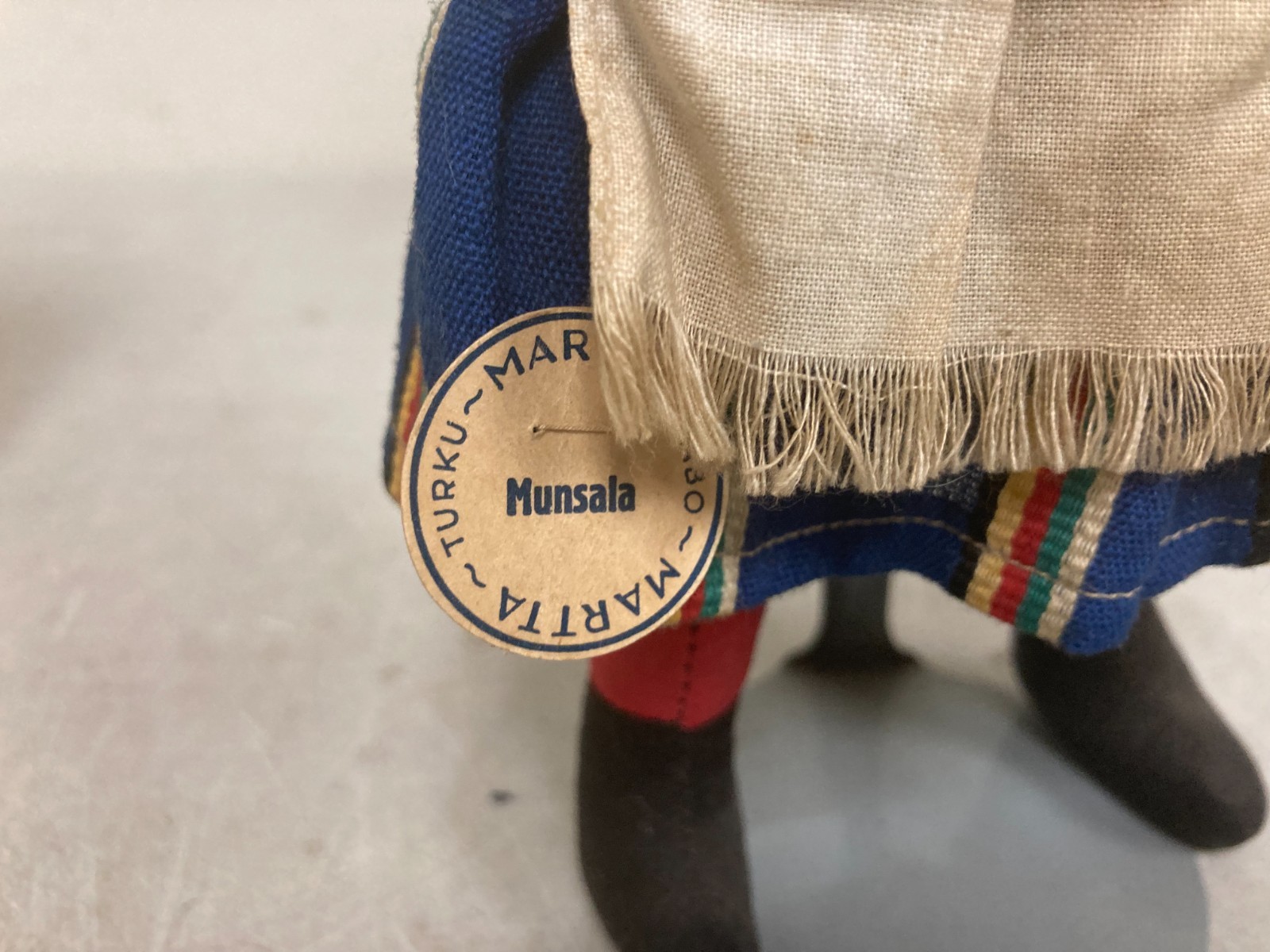2X Vintage Martta Tuusula Cloth & Compo Cultural Ethnic Folk Doll Finland