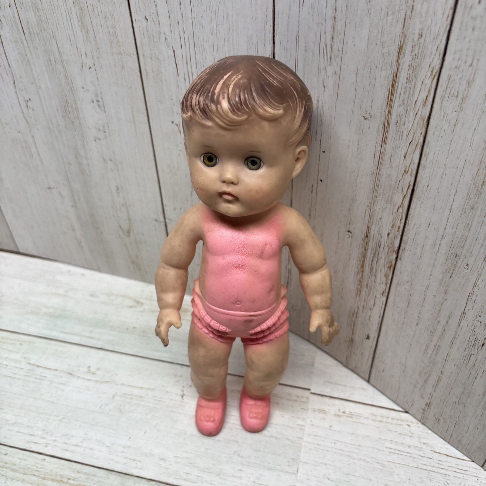 Vintage Arrow Plastics Version of Sun Rubber Tod-L-Dee 1960 Rubber Girl Doll