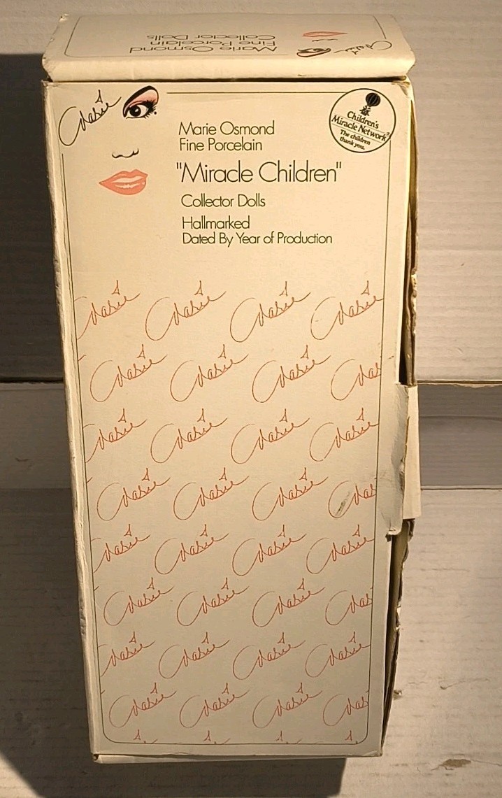 Marie Osmond 9″ Birthday Doll w/COA Fine Porcelain Miracle Children Melissa 1992
