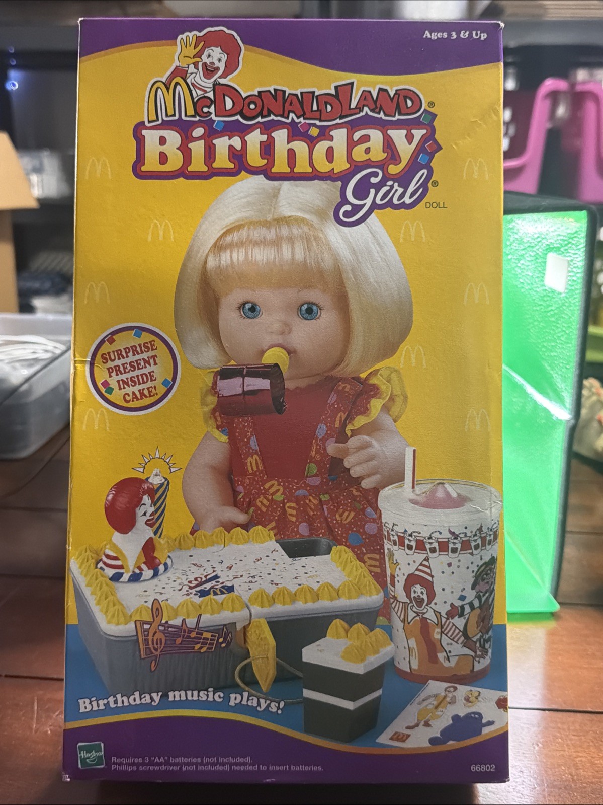 Vintage 1999 McDonald’s Hasbro McDonaldLand Birthday Girl Doll (Open Box)