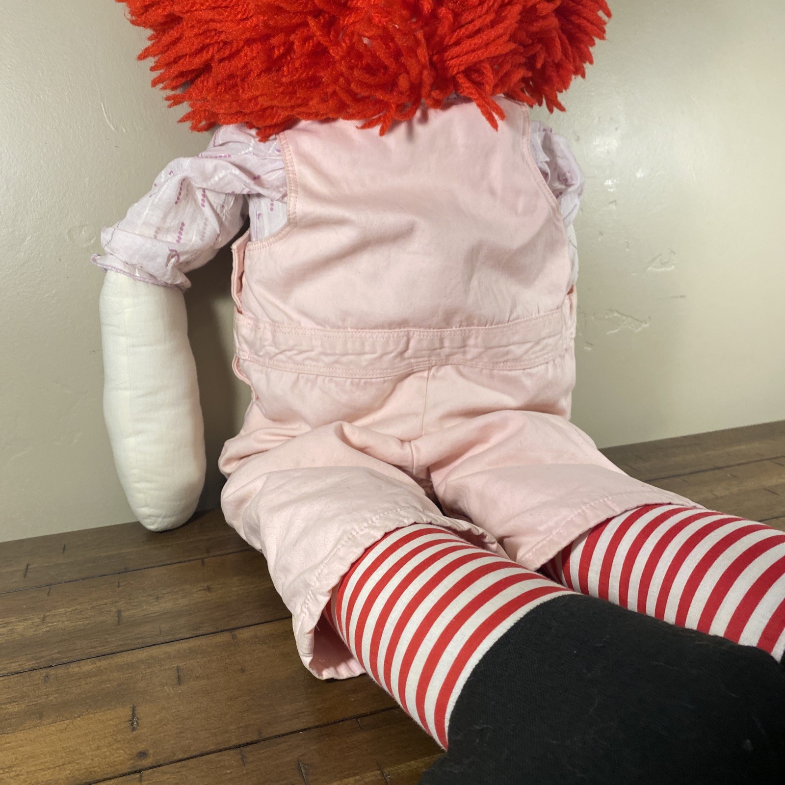36in Raggedy Anne Doll MISSING EYES