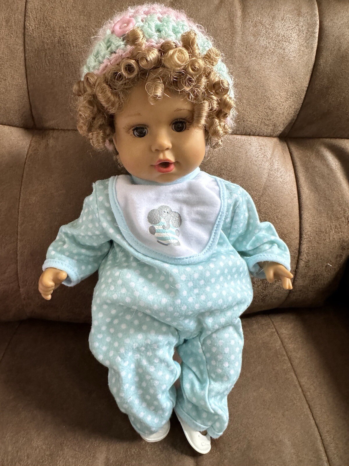 Curly Top Baby Doll With Several Outfits