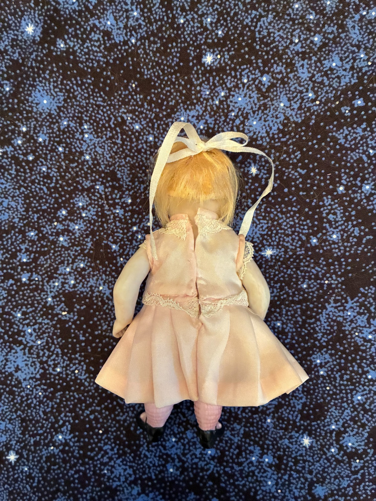 Small Bisque Doll Miniature Mignonette 5” Painted Features
