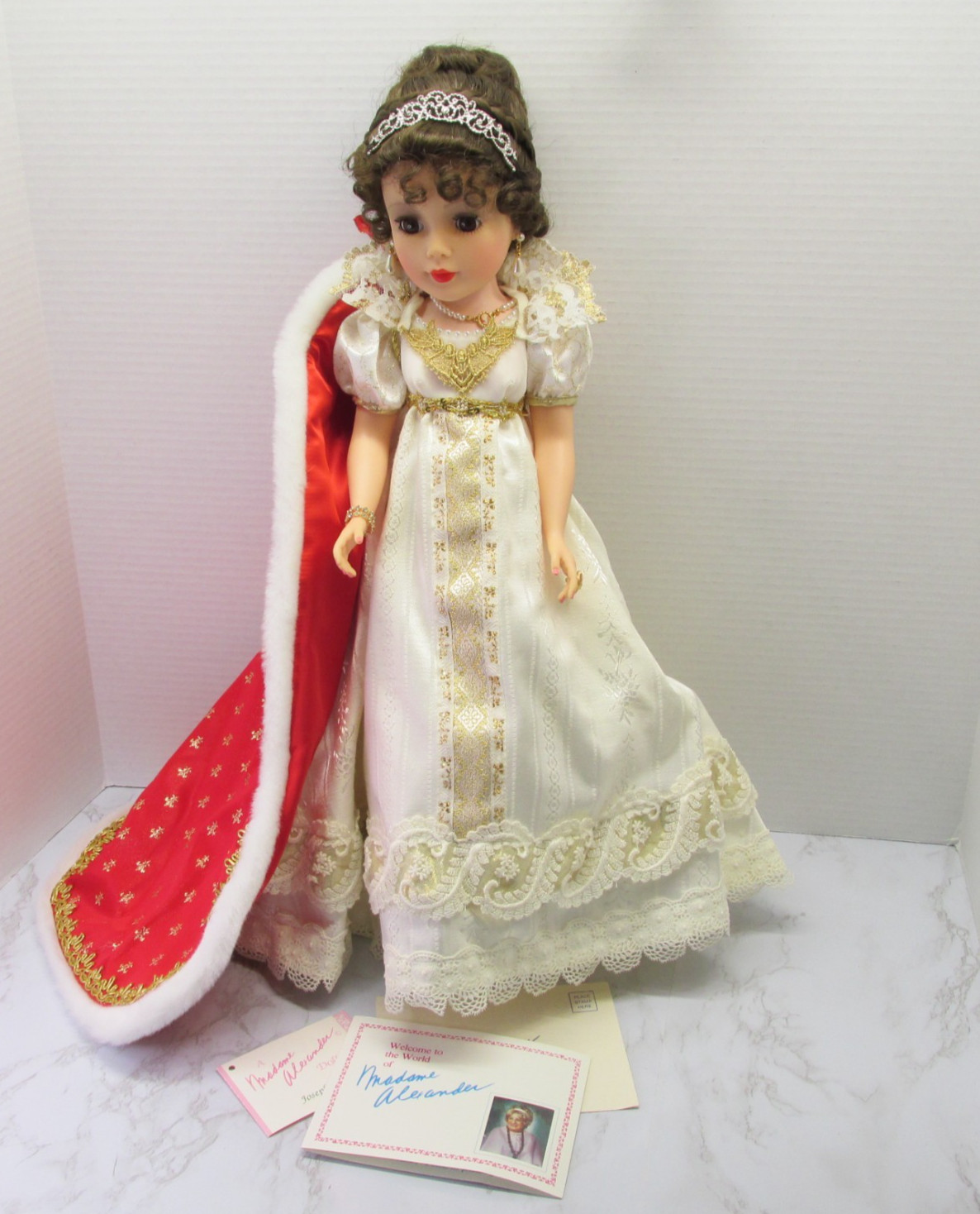 Madame Alexander Empress Josephine 21 in Doll 1994 Box Registration Arm Tag Read