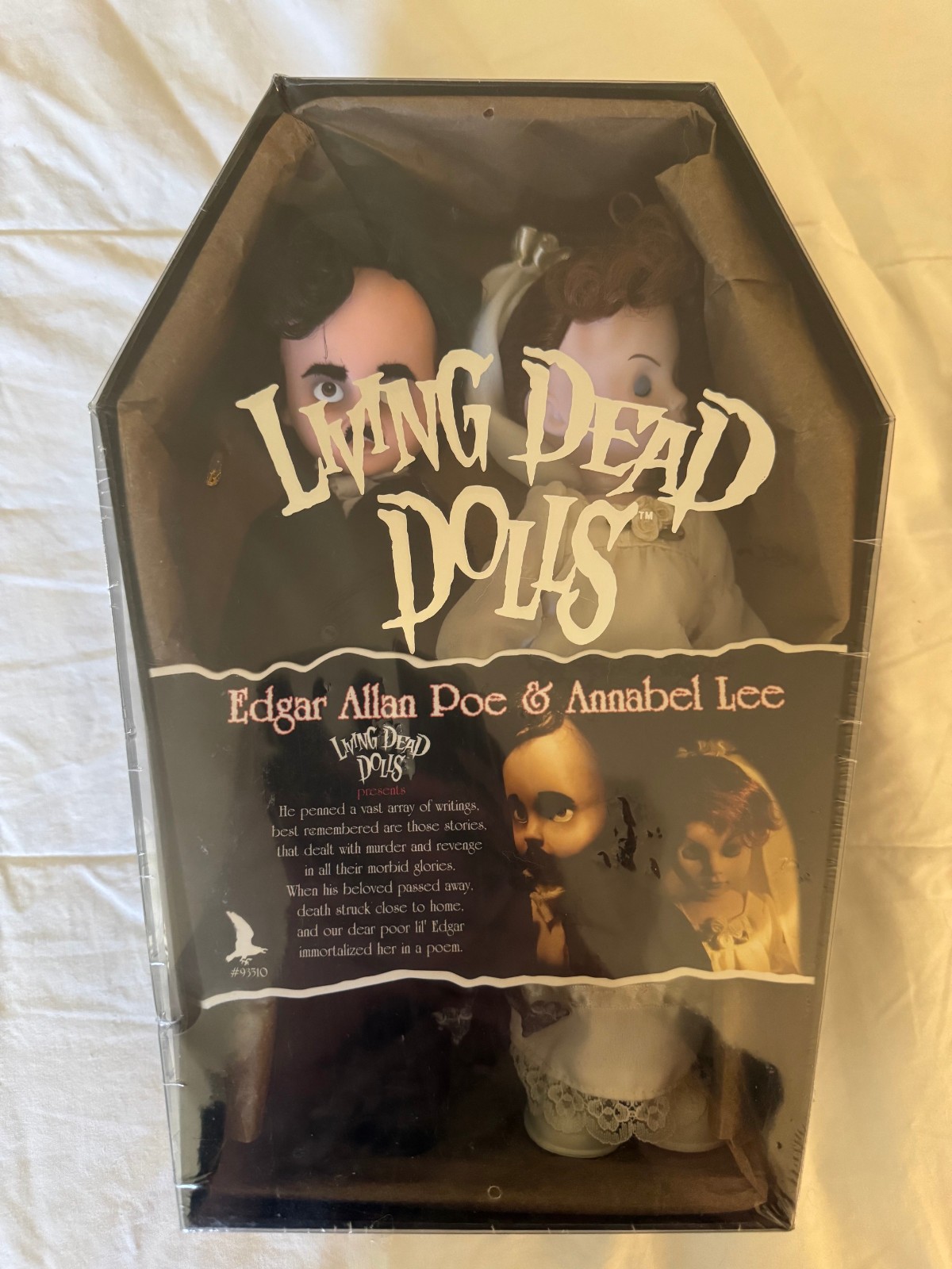 MEZCO TOYZ LIVING DEAD DOLLS EDGAR ALLAN POE & ANNABEL LEE – SEALED