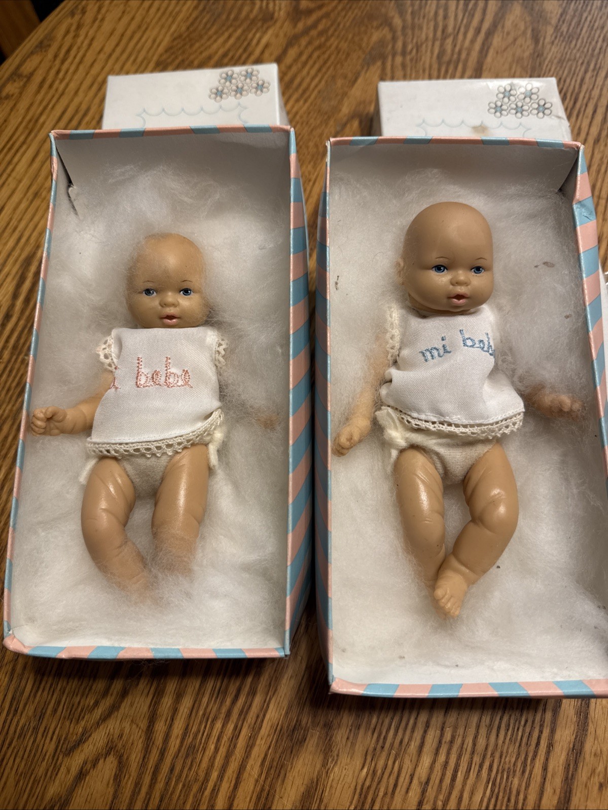 Mi Bebe  Boy and Girl anatomically correct 6.5” Infant Baby Dolls