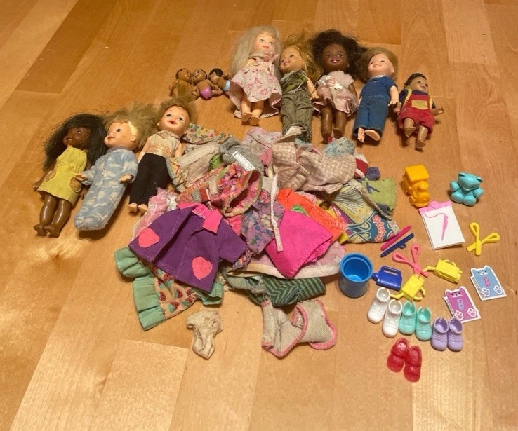 Barbie Vintage 1990s 2000s Kelly Dolls Little Sister Lot Clothes