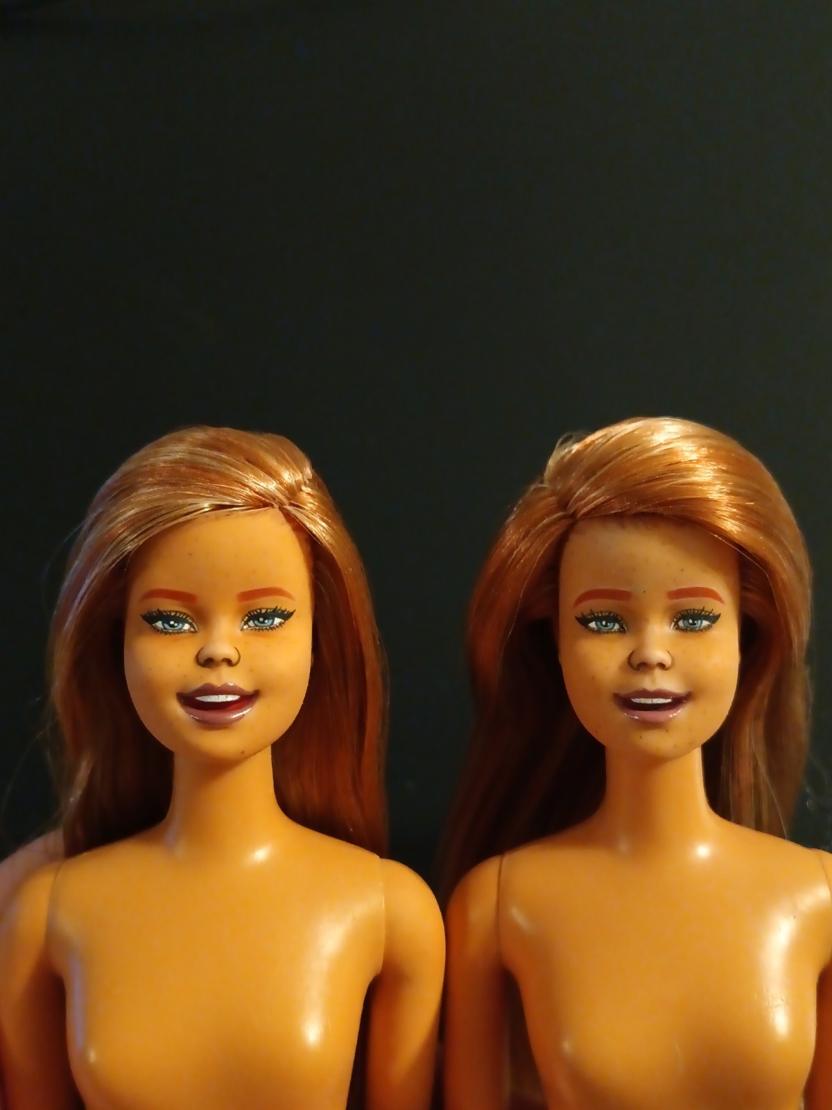 2 OOAK Repainted Casey Barbies