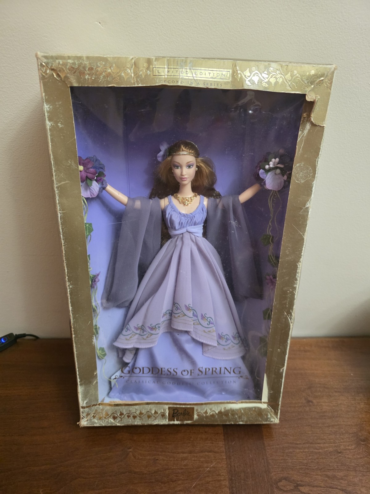 Mattel Goddess Of Spring Barbie Doll 2nd In Classical Collection New Box Damage