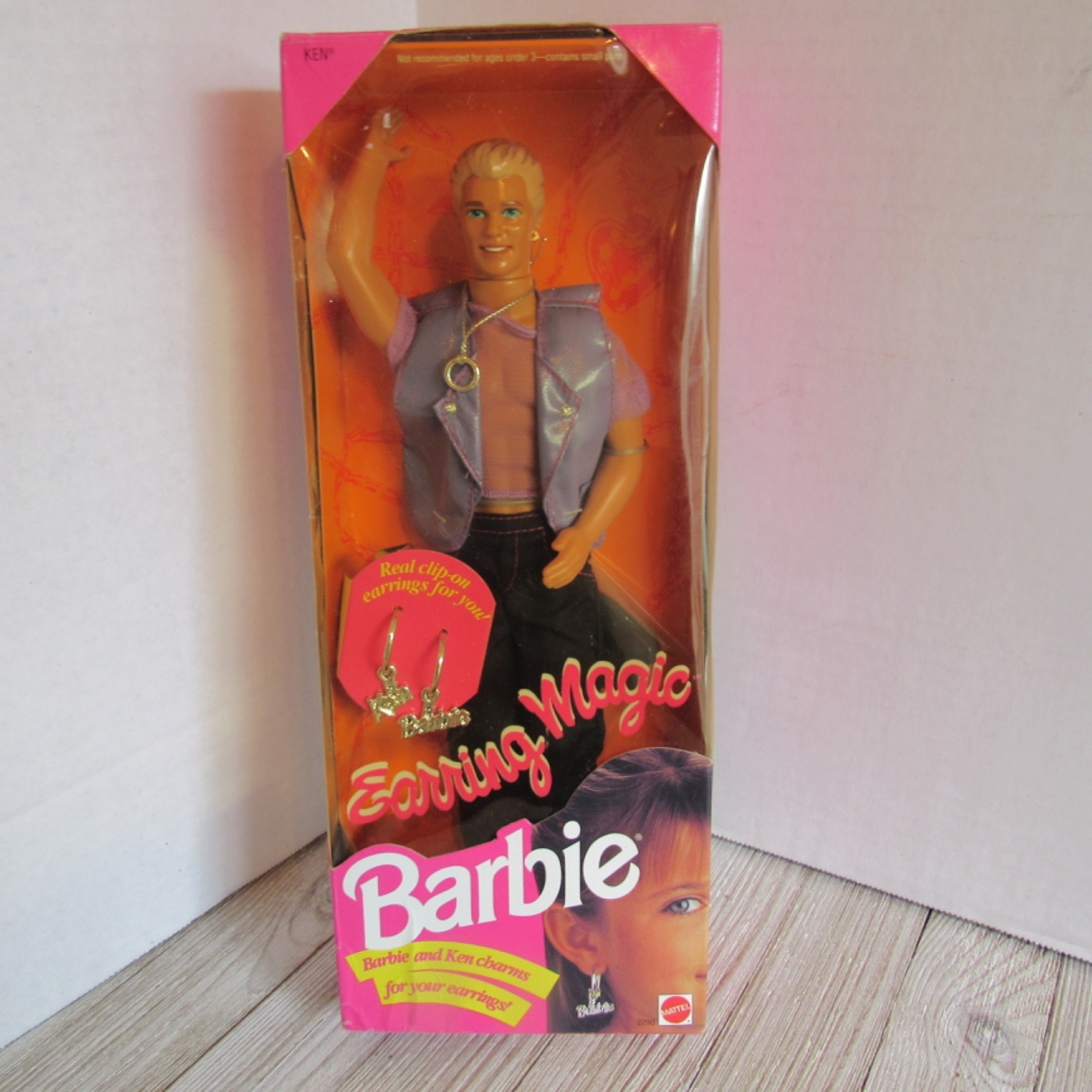 Vintage NIB Earring Magic Ken 1992 Mattel Discontinued LBGTQ