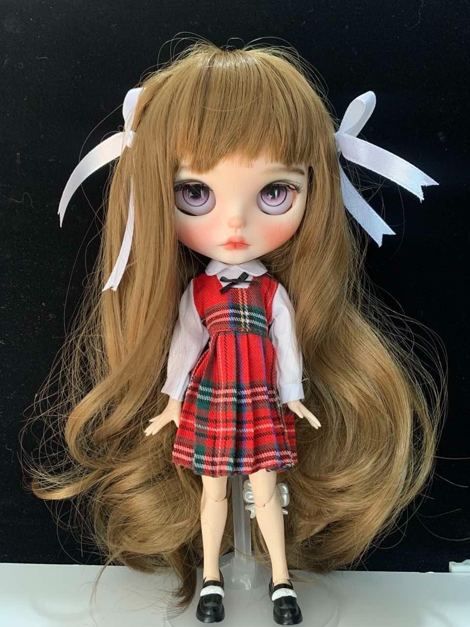 Customized Blythe Doll -Custom With Outfits + Wig Handmade 1/6doll 12in BJD OOAK