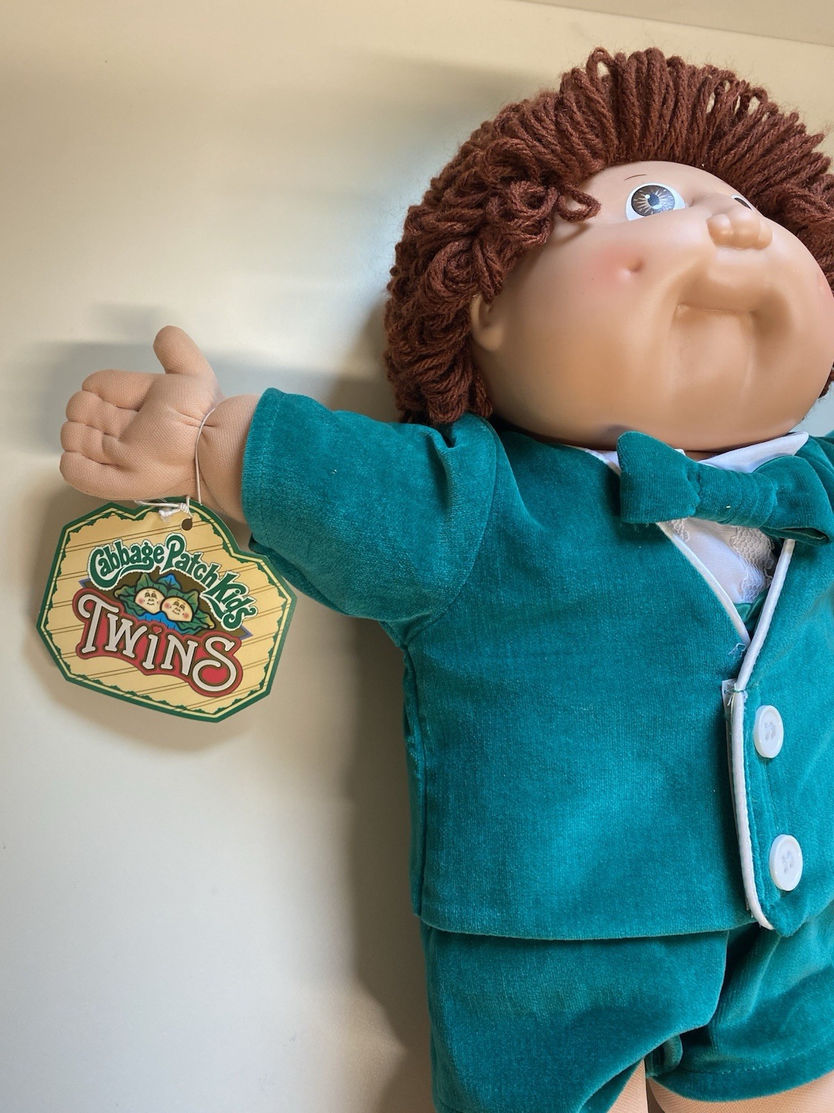 Cabbage Patch Kids Twins 2-Piece Boy Doll Lot, Brown Eyes, Original Opened Box