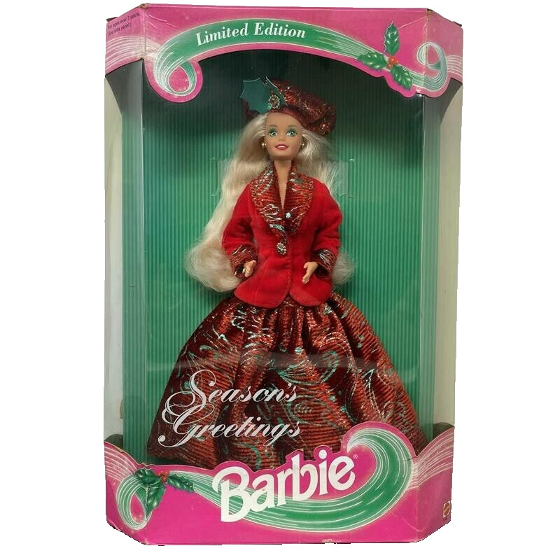Vintage 1994 Mattel Season’s Greetings Barbie Limited Edition