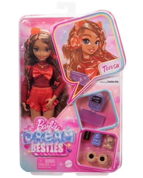 Barbie Dream Besties Teresa Fashion Doll with Video Game 10 Themed Accessories