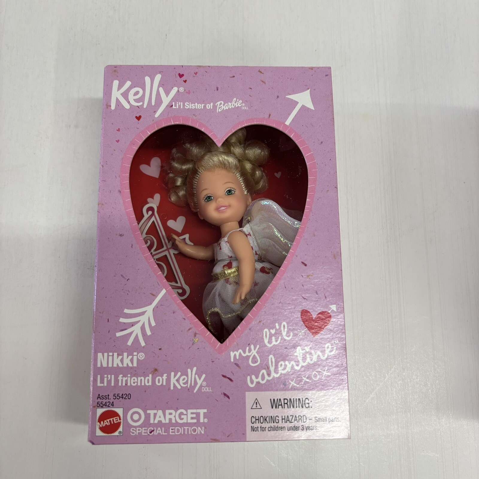 “NIKKI” LI’L FRIEND OF KELLY “MY LI’L VALENTINE” DOLL 2001 TARGET EXCLUSIVE NRFB