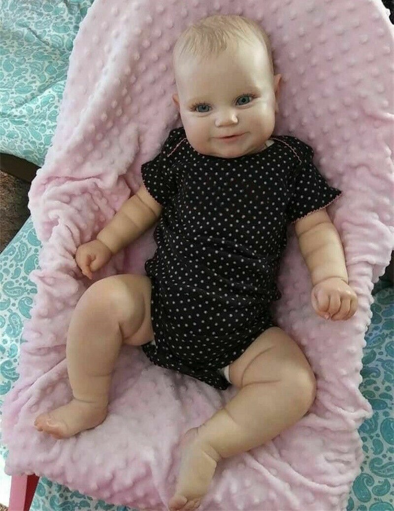 Realistic Reborn Newborn Baby Dolls Vinyl Silicone Handmade Baby Girl Doll Gift