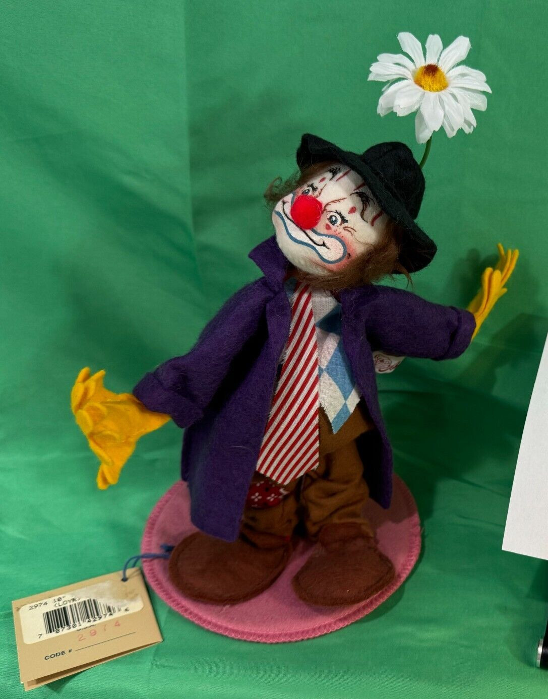 Annalee 1994 10″ Hobo Clown Collectible Doll All Occasions