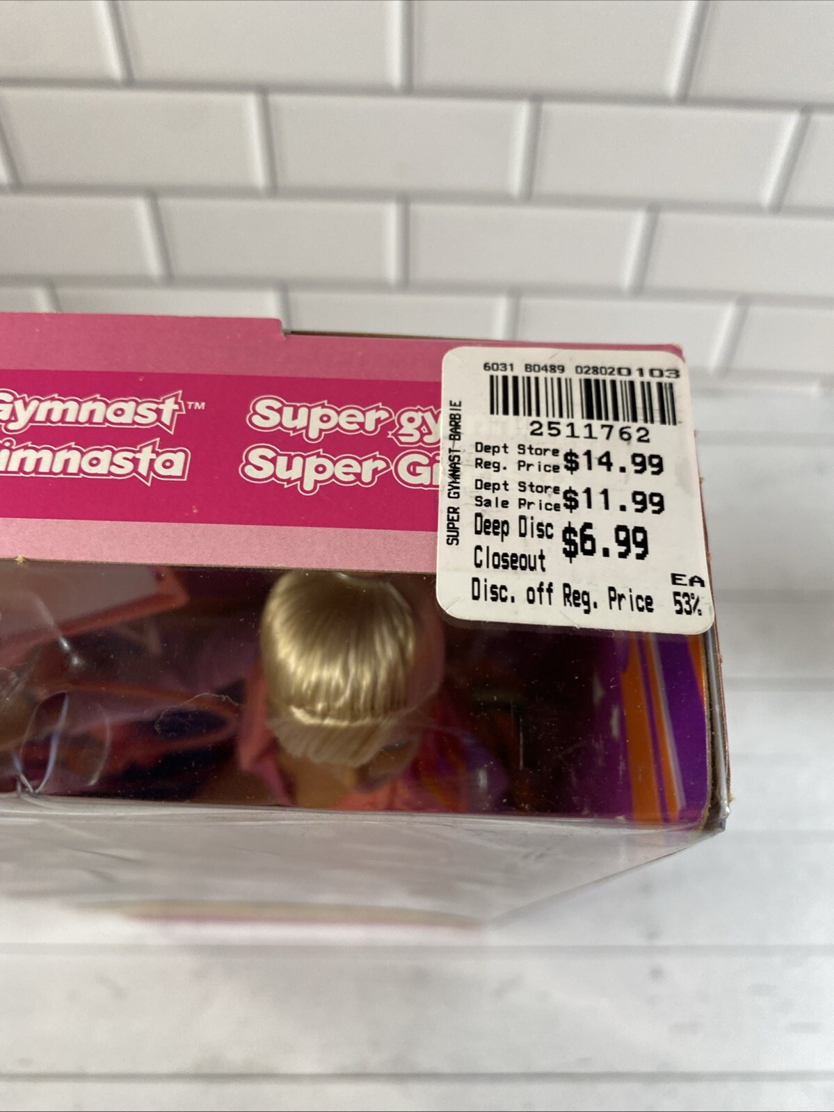 2001 Super Gymnast Barbie Doll Play Set 2001 Mattel #55290 NIB NRFB