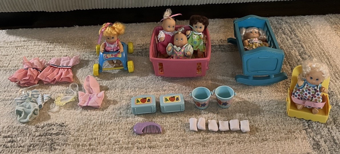 Vintage 1994 Citi Toy Baby Doll Lot 5 Inch