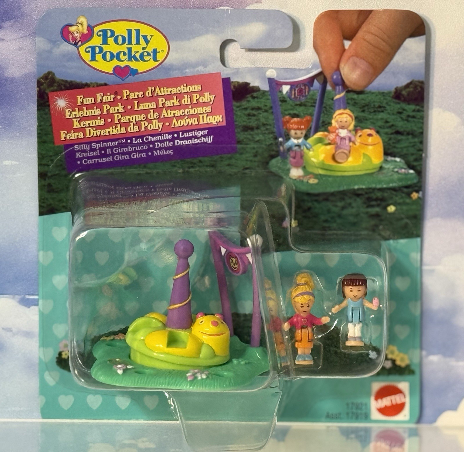 Vintage Polly Pocket 1996 Silly Spinner NIB Bluebird Toys
