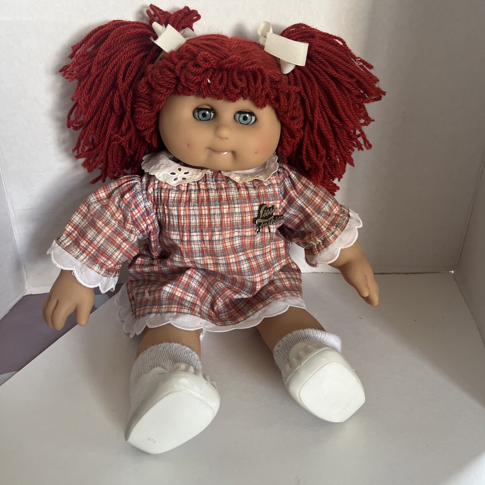 VTG Lissi Fashion Doll Red Yarn Hair Cabbage Patch Style 15 Read