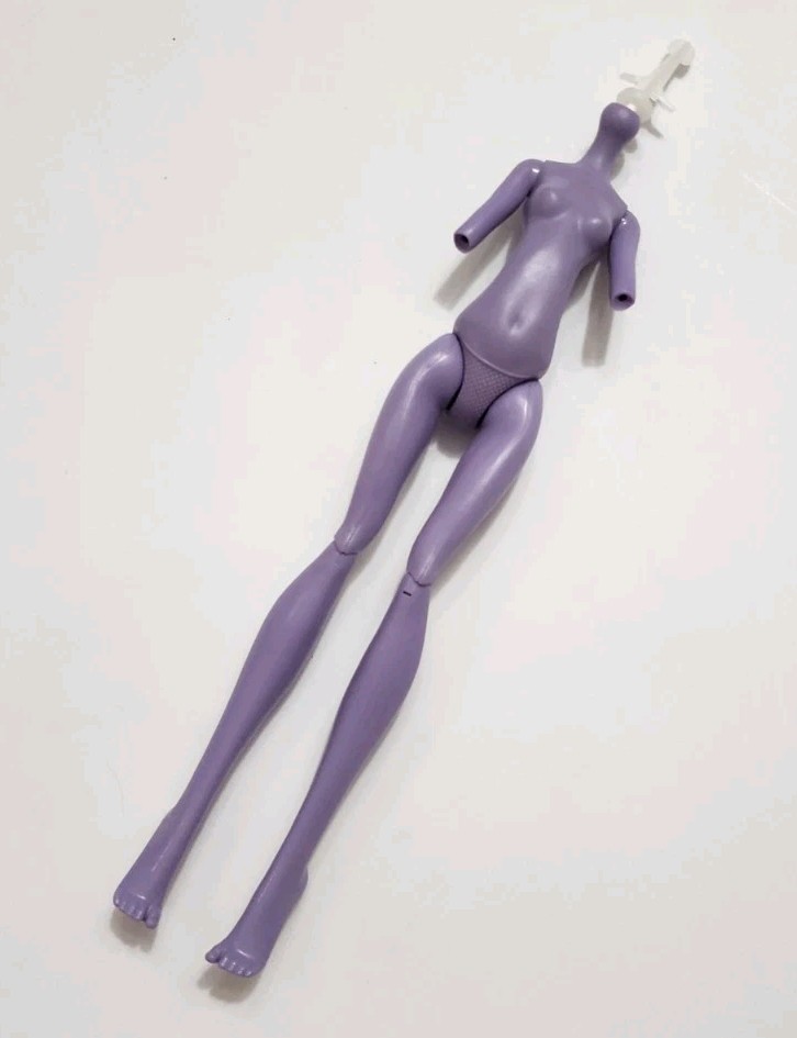 MONSTER HIGH NUDE BODY ONLY JANE BOOLITTLE PURPLE FOR REPLACEMENT OR OOAK DOLL