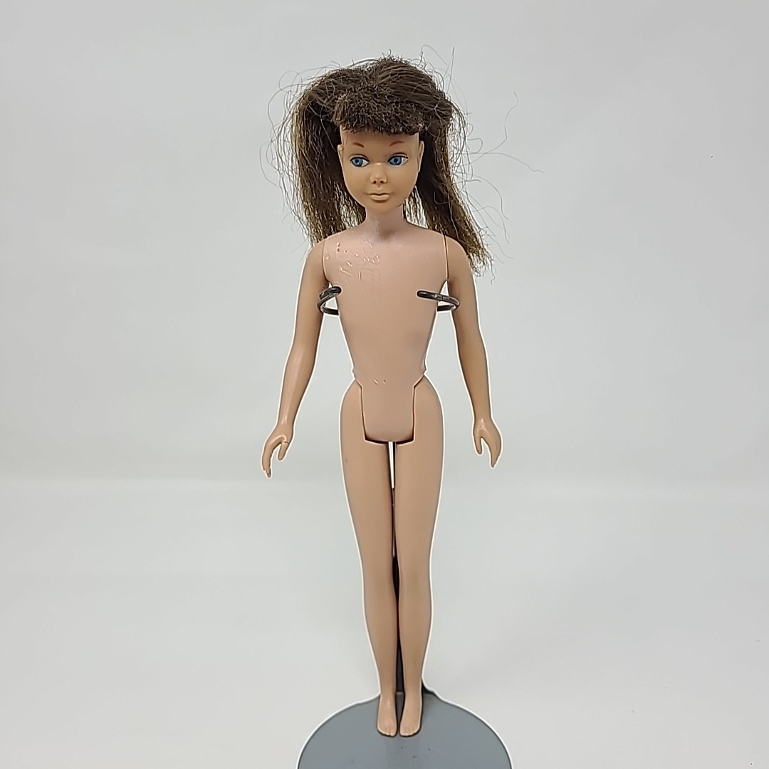 Vtg Skipper Doll 1960s SL #950 Two Tone Brunette Japan Straight Leg