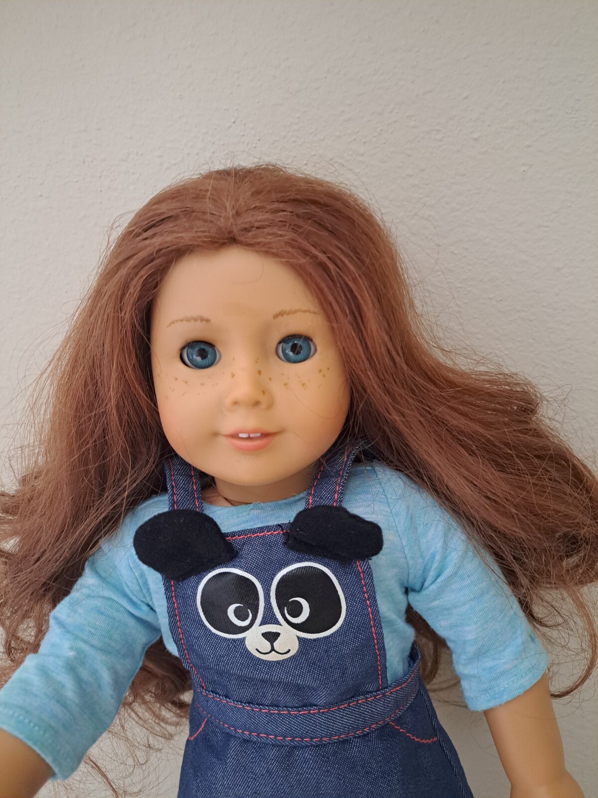 American Girl Doll brown hair,blue eyes,bonus 2 pair shoes and doll compani