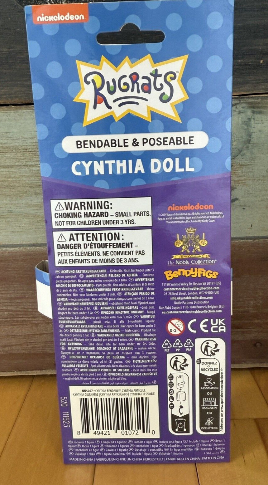 Noble Collection Bendyfigs Nickelodeon Rugrats 7.5″ Cynthia Bendable Doll Figure