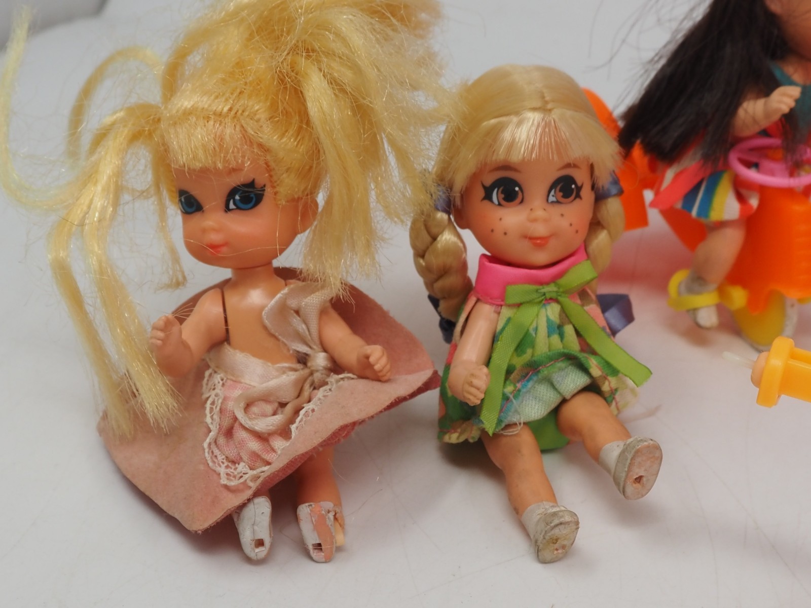 Mattel Liddle Kiddles Skediddle Lot Lickety Spliddle Shirley Tessie 1960s