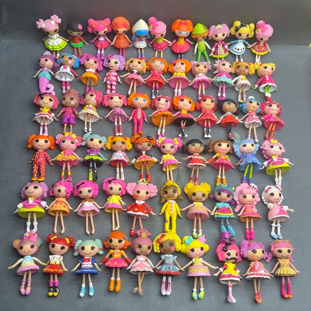 Lalaloopsy Dolls Set 10 pcs | 8-10cm Mini Sisters & Pets | PVC Girls Gift Toys