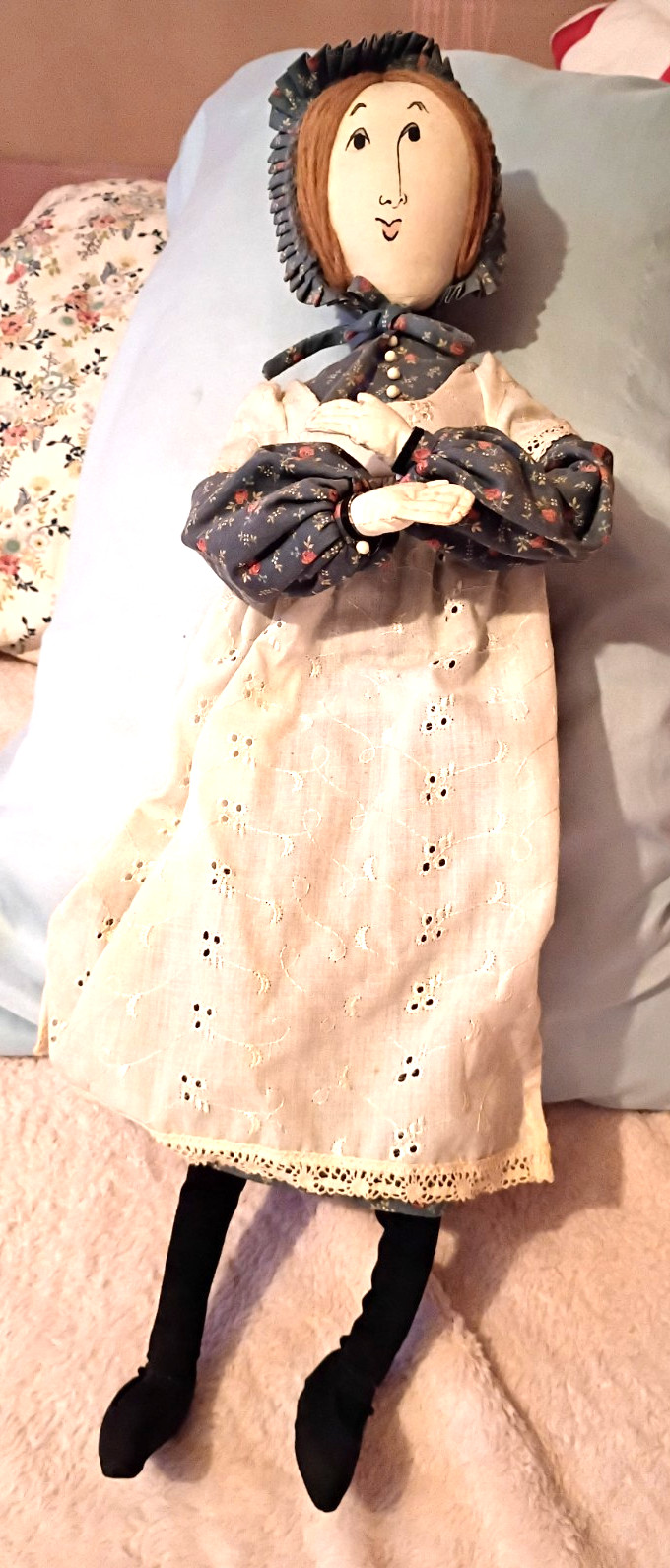 22-in Amish cloth doll, Roseanna, P. Buckley Moss #1723/5000, dated 1986