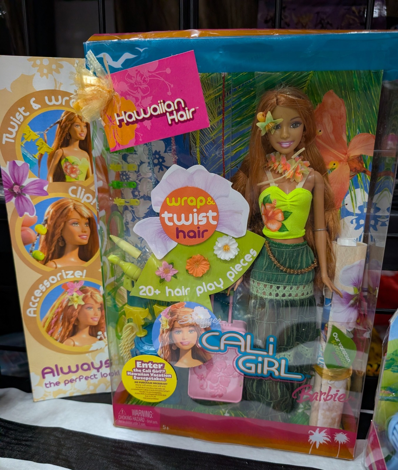 NIB 2005 Mattel Summer Cali Girl Hawaiian Hair Barbie